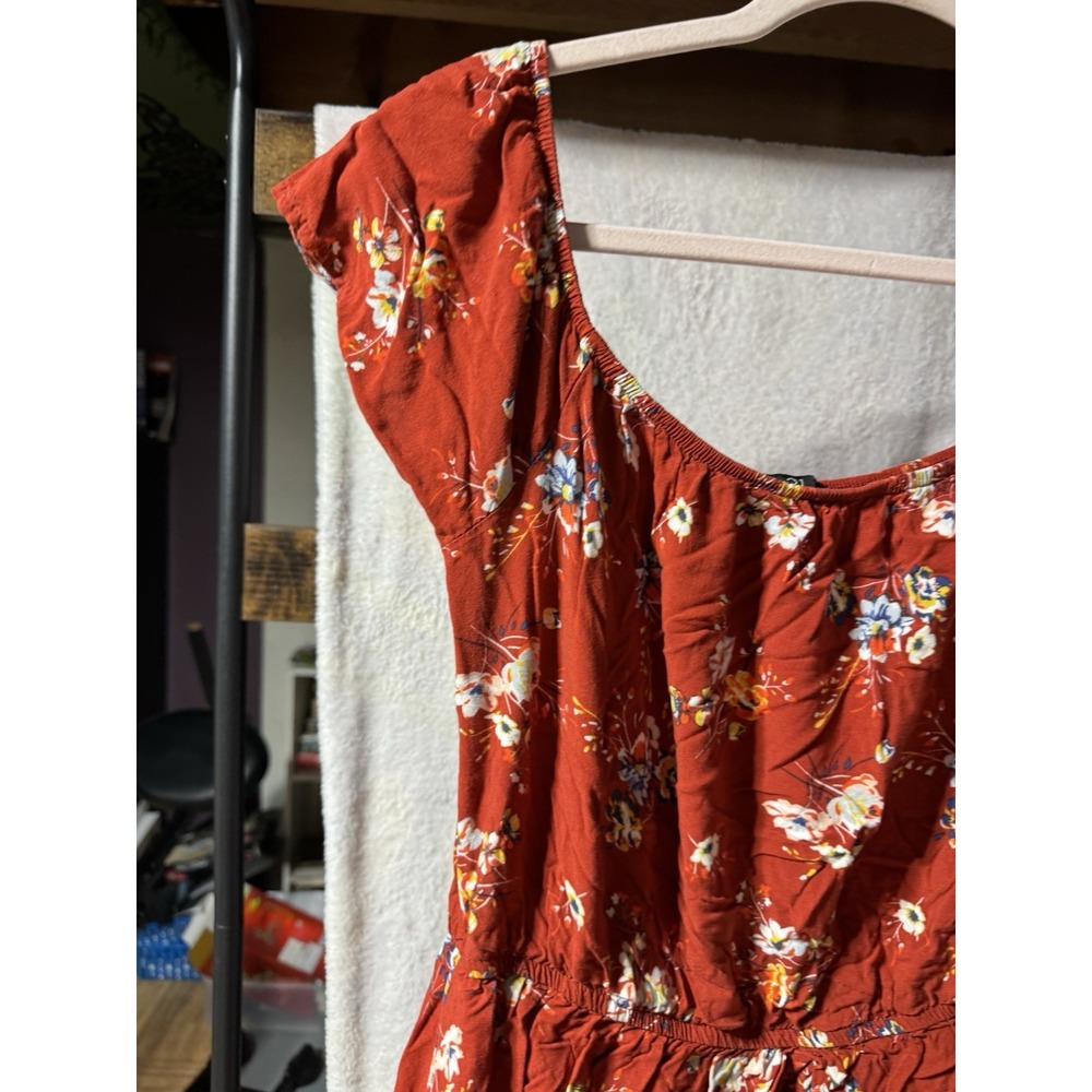 Rue 21 Red/Orange Floral Sundress‎ XL - Picture 3 of 16